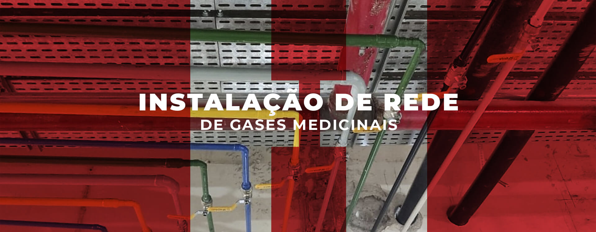 Instalação de redes de gases medicinais